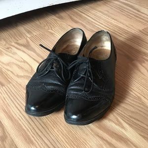 Genuine leather oxfords